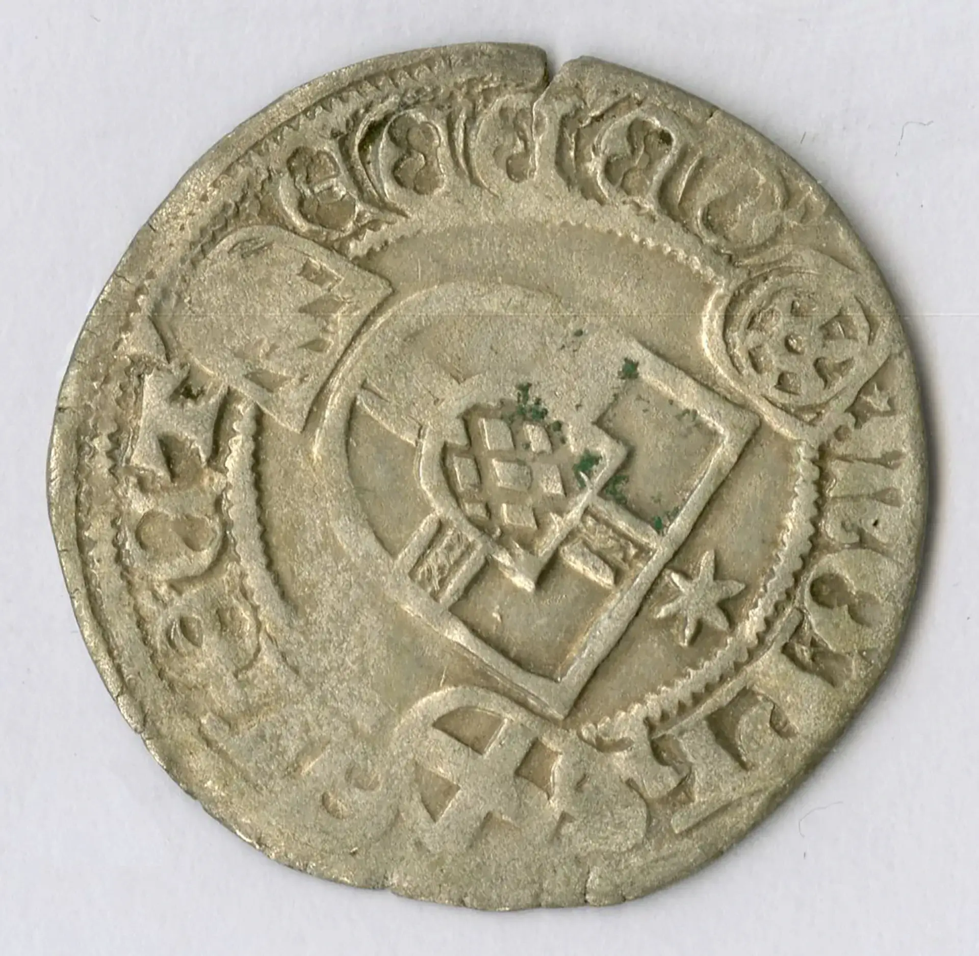 Münzen aus der Zeit von 1167 bis 1528 - Nummer 110 - EIn halber Albus - Erzbistum Köln - Philipp II von Daun Schilling - 1508 bis 1515 - Rückseite
