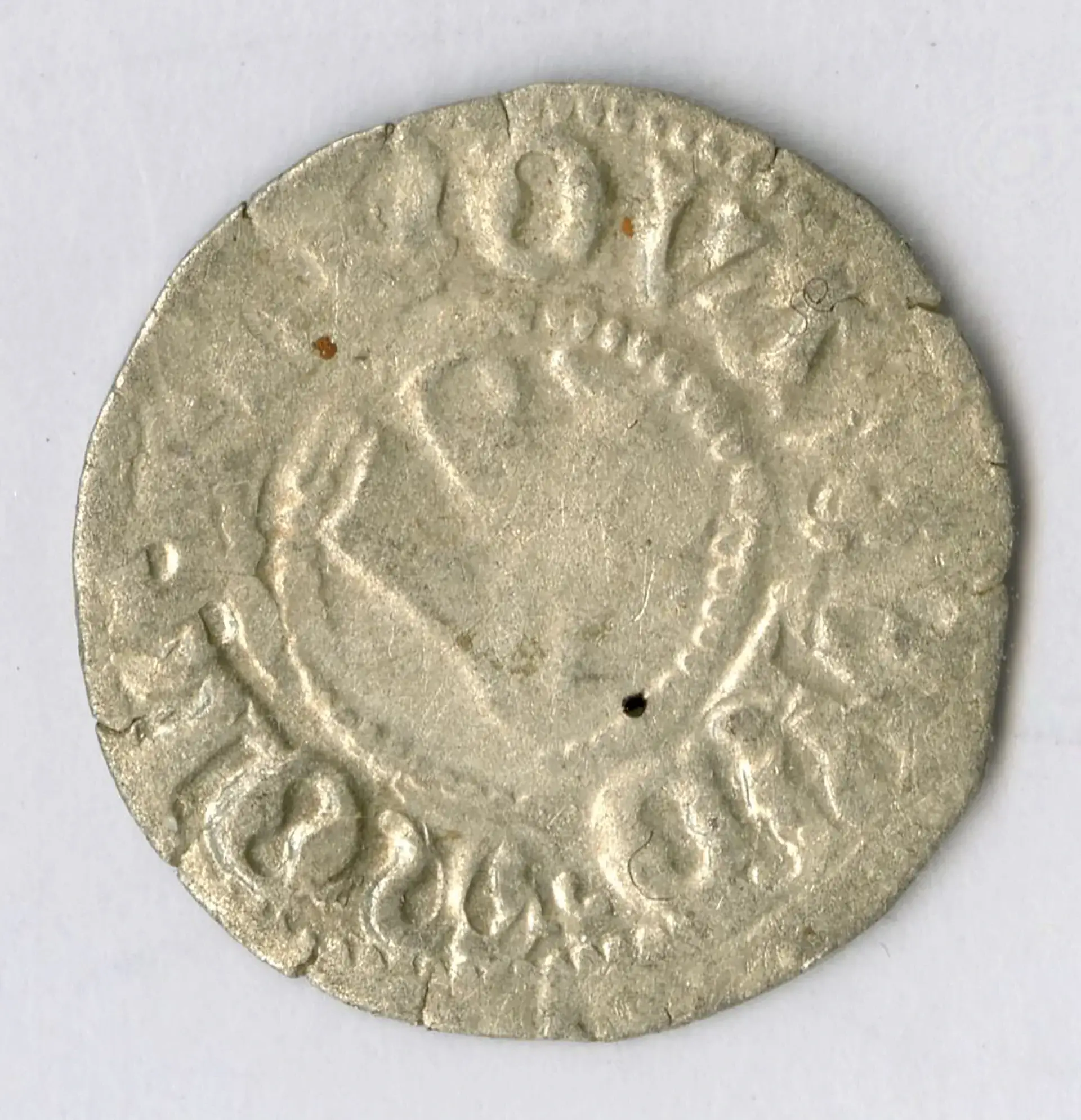Münzen aus der Zeit von 1167 bis 1528 - Nummer 113-1 - Witten - Stralsund Stadt Berg - um 1515 - Strahl Kreuz mit Herz - Rückseite
