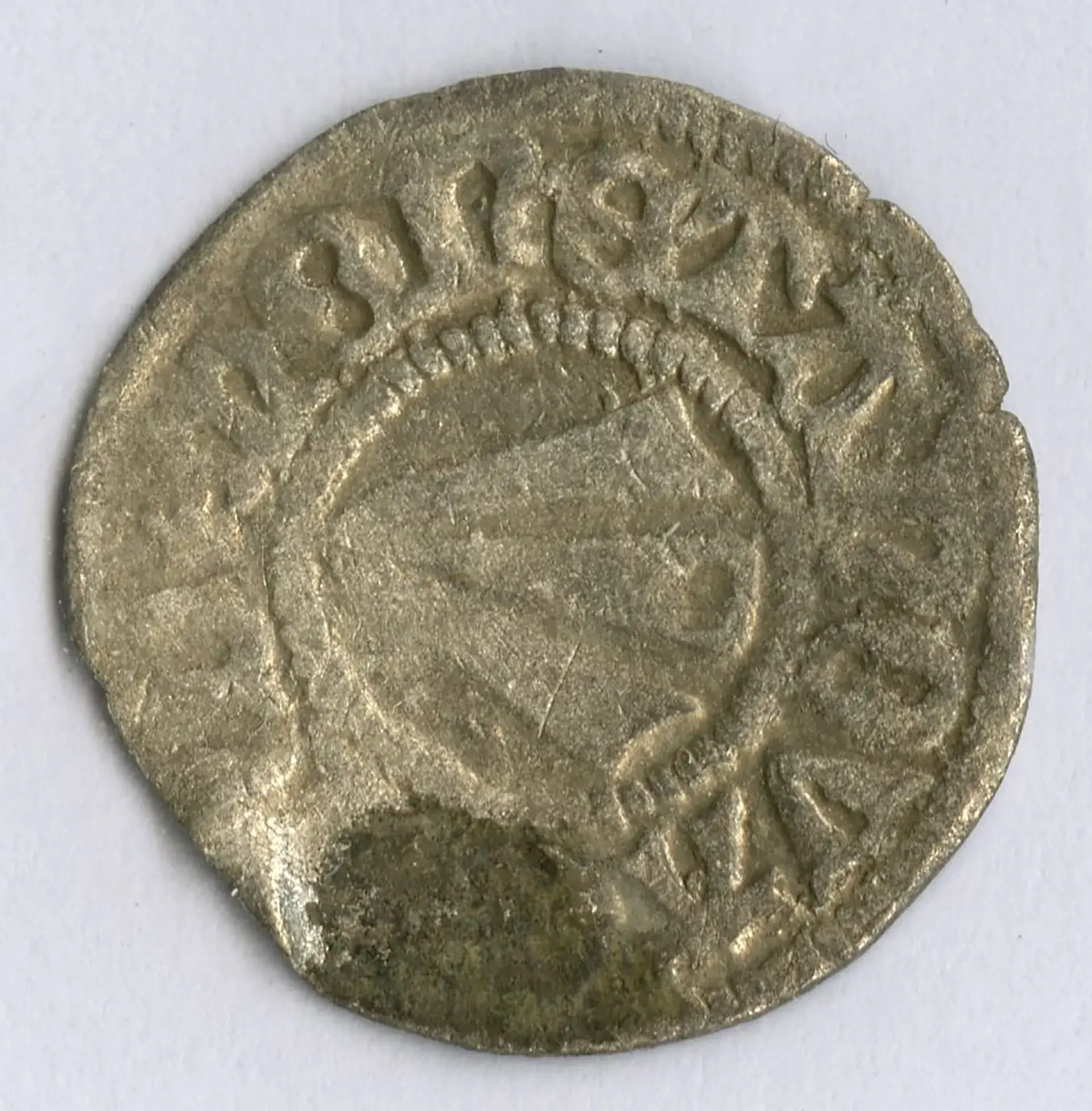 Münzen aus der Zeit von 1167 bis 1528 - Nummer 113-2 - Witten - Stralsund Stadt Berg - um 1515 - Strahl Kreuz mit Herz - Vorderseite