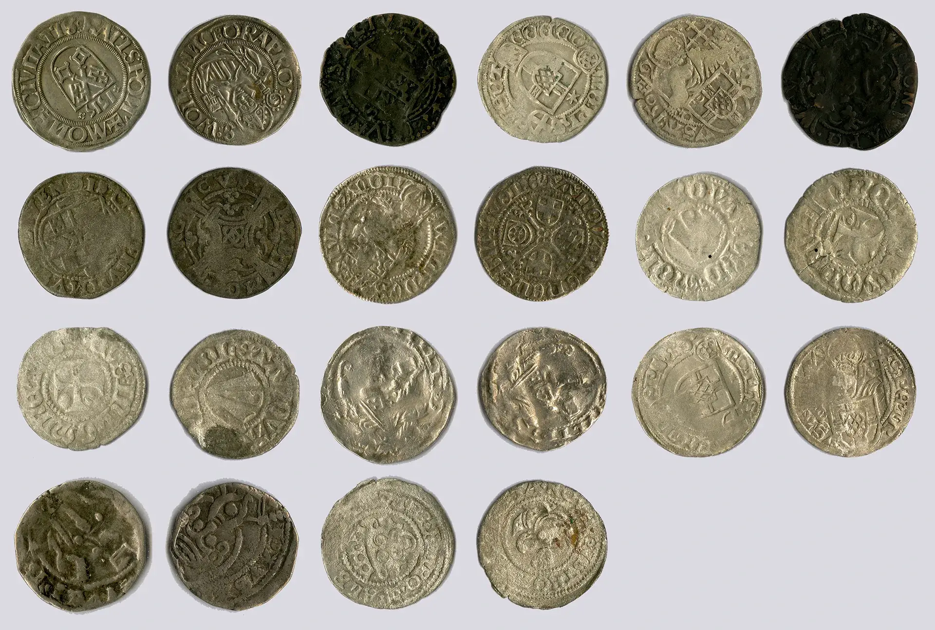 Übersicht der Münzen aus der Zeit von 1167 bis 1528