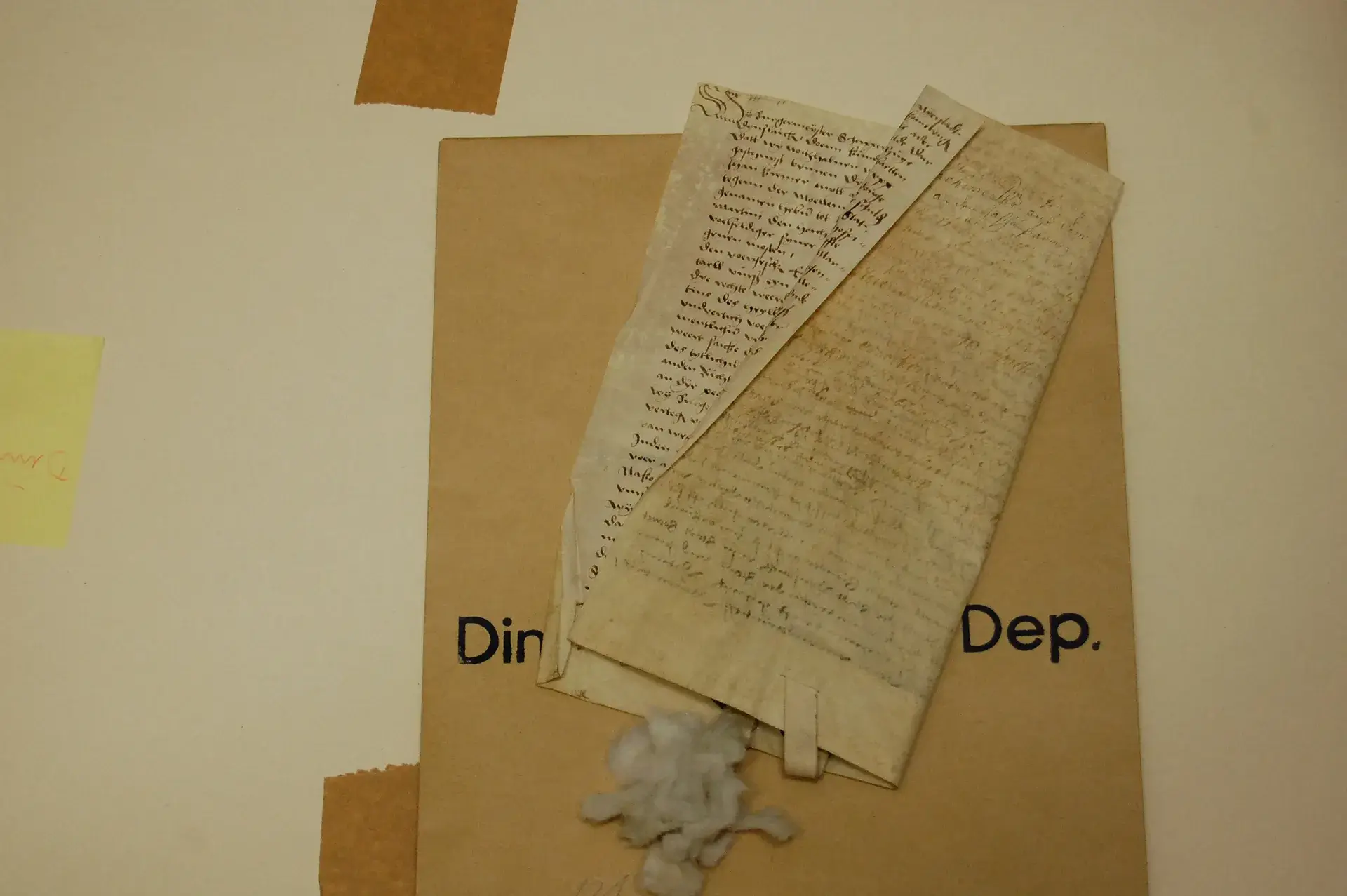 Urkunde 3 - nicht restauriert - 28 Juli 1523