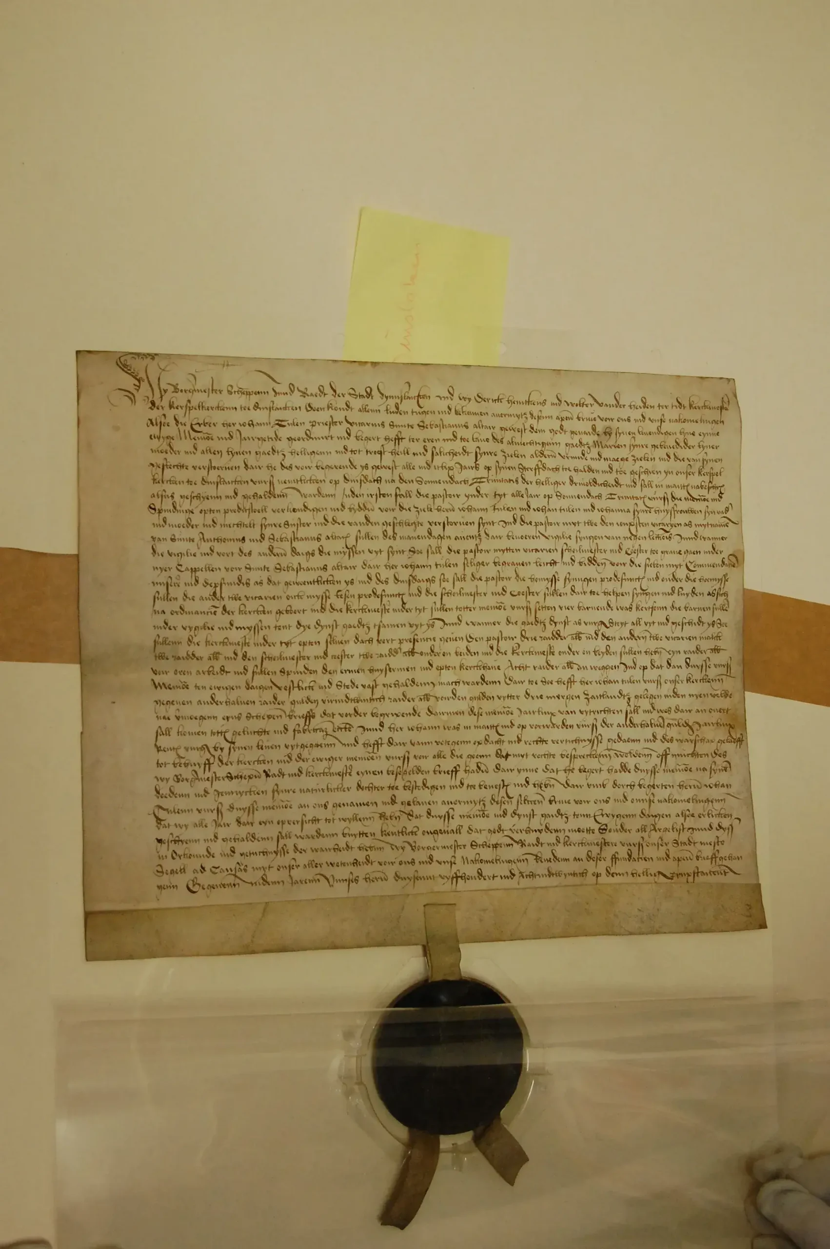 Urkunde 4 - restauriert - 14 März 1528