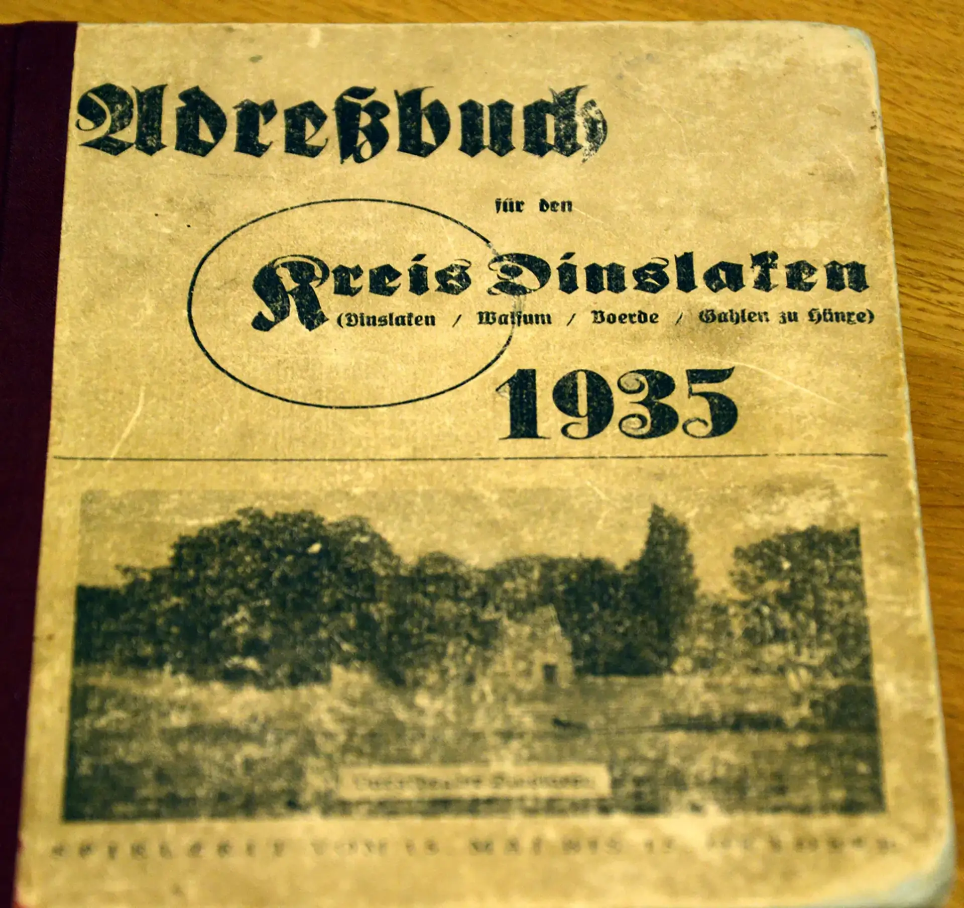 Projekte 2023 - Restaurierung und Digitalisierung Akten und Urkunden - Adressbuch von 1935 nachher