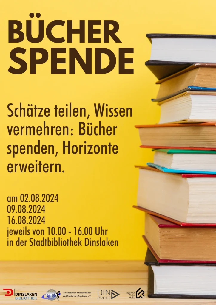 Plakat Bücherspende 2024