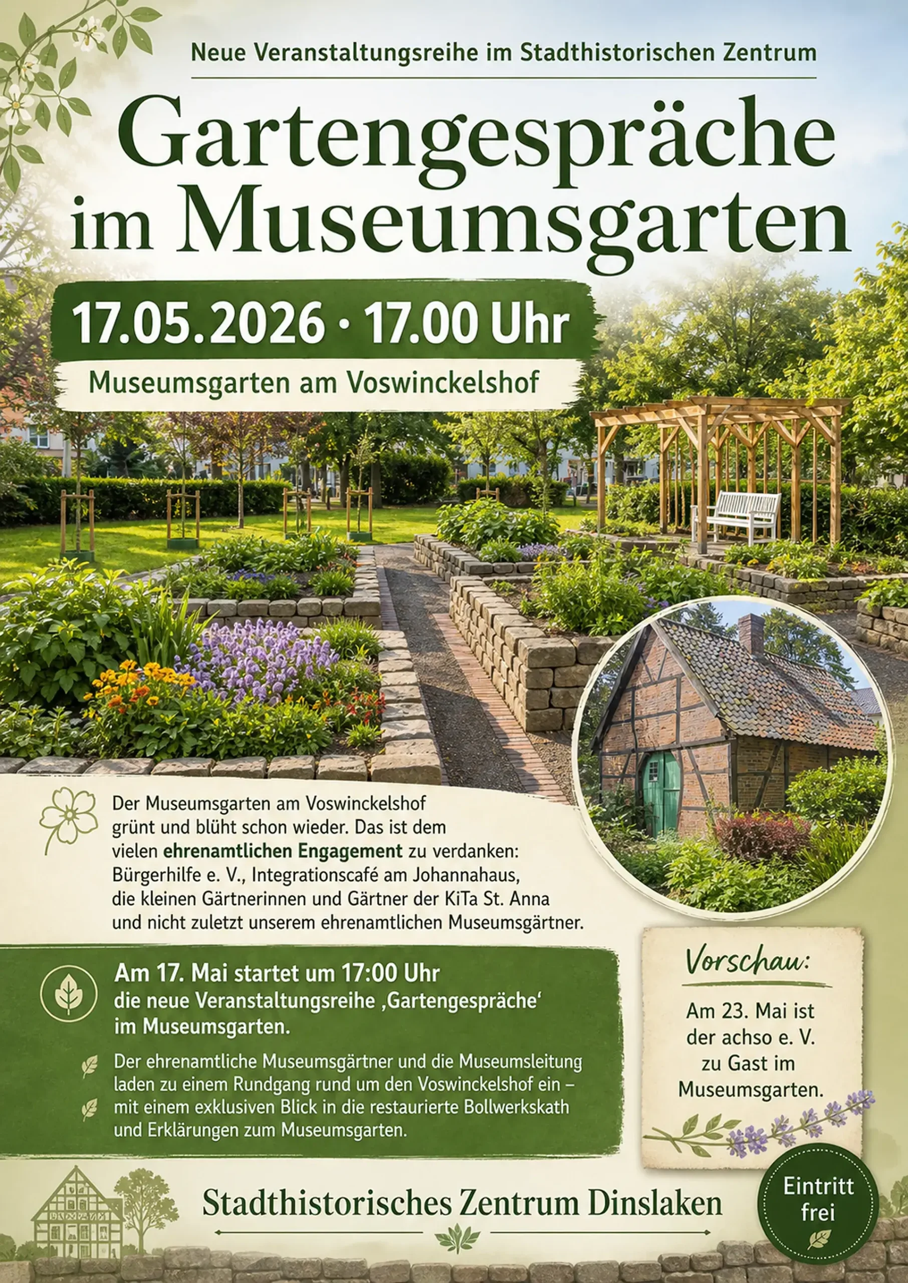 „Gartengespräche“ im Museumsgarten